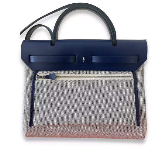 BOLSO HERMÈS NOVIAS DE GALA AZUL HERBAG 31