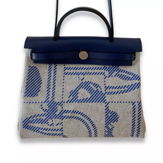BOLSO HERMÈS NOVIAS DE GALA AZUL HERBAG 31