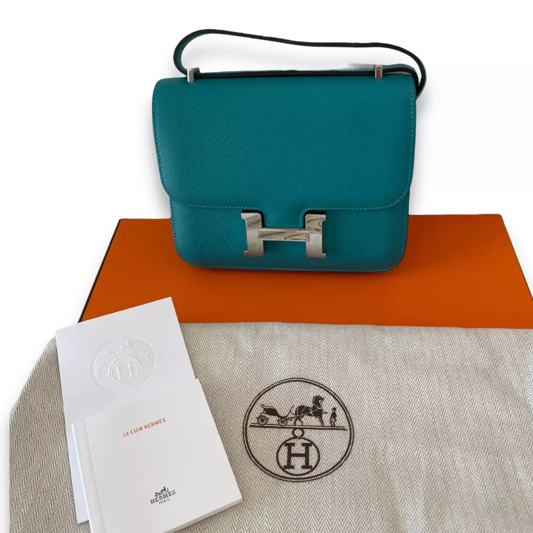 HERMÈS CONSTANCE 18 MALACHITE EPSOM BAG