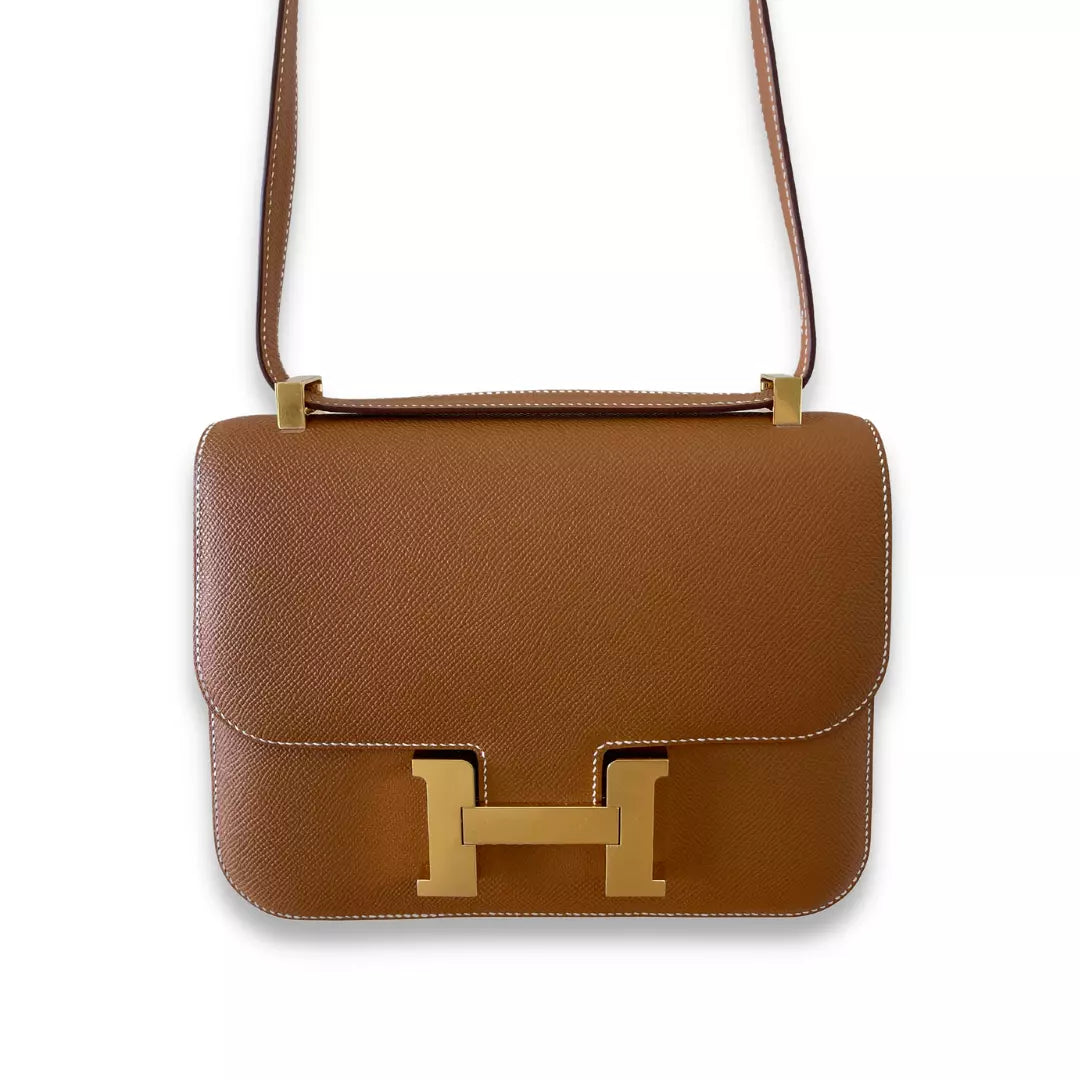 Hermes Constance 24 Gold Color Epsom Leather Gold Hardware, Luxury