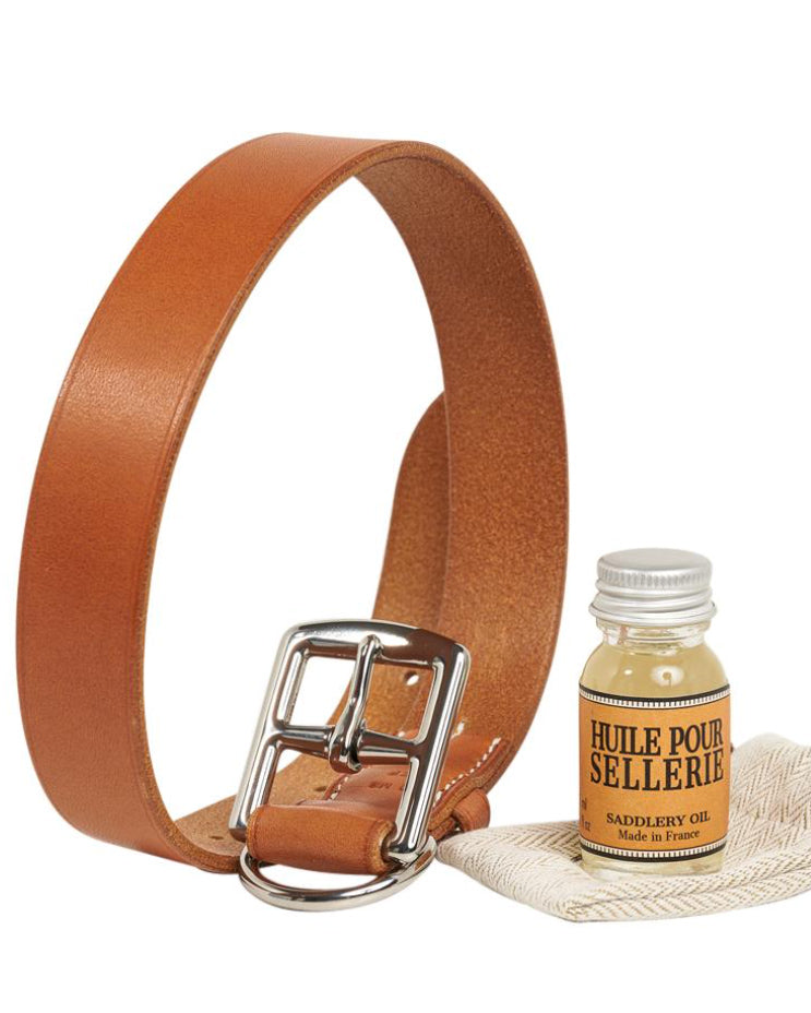 HERMÈS DOG LEATHER ETRIVÈRE COLLAR