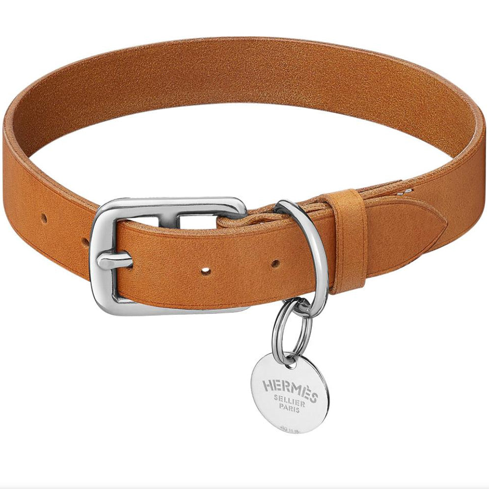HERMÈS DOG LEATHER ETRIVÈRE COLLAR