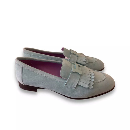 MOCASINES HERMÈS DE ANTE VERDE ROYAL