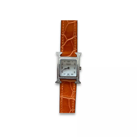 RELOJ HERMÈS HEURE H DIAMANTES BISEL