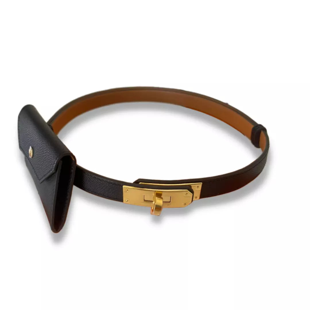 Hermes Kelly Belt Black GHW REC1172 – LuxuryPromise