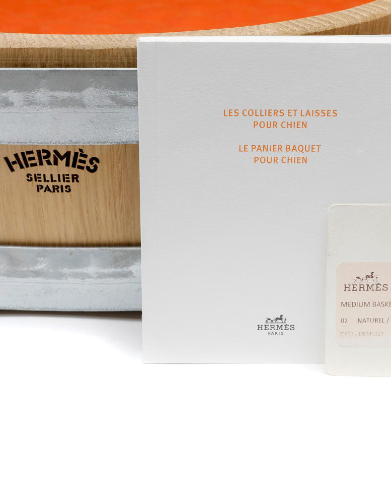 HERMÈS OAK WOOD BARREL DOG BED