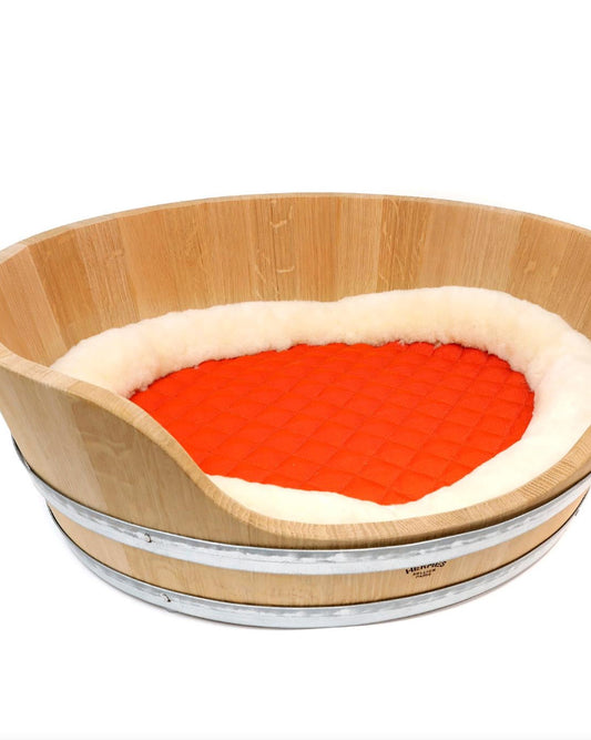 HERMÈS OAK WOOD BARREL DOG BED