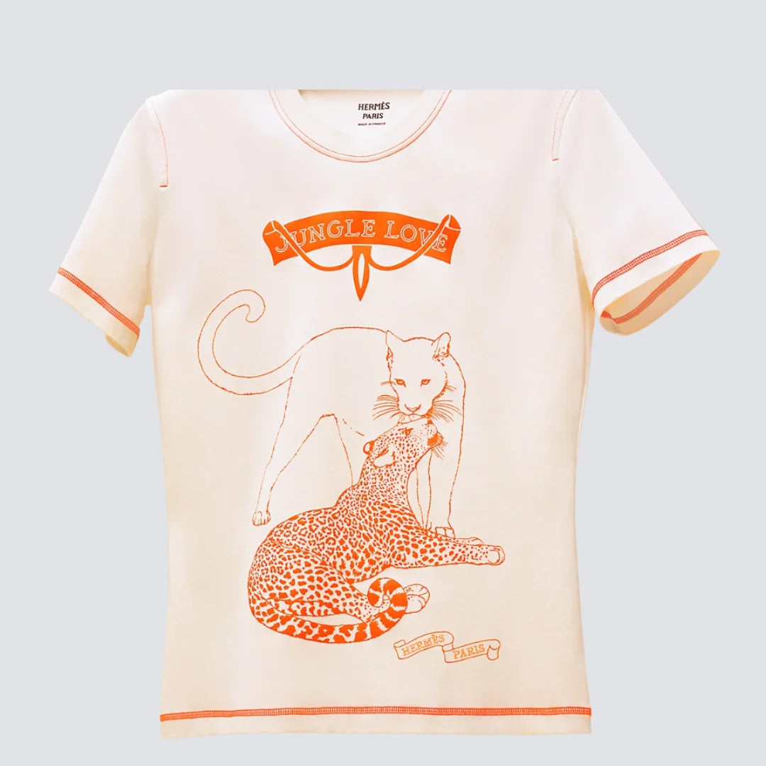 Orange Cotton Micro Print T-Shirt – EYE LUXURY CONCIERGE