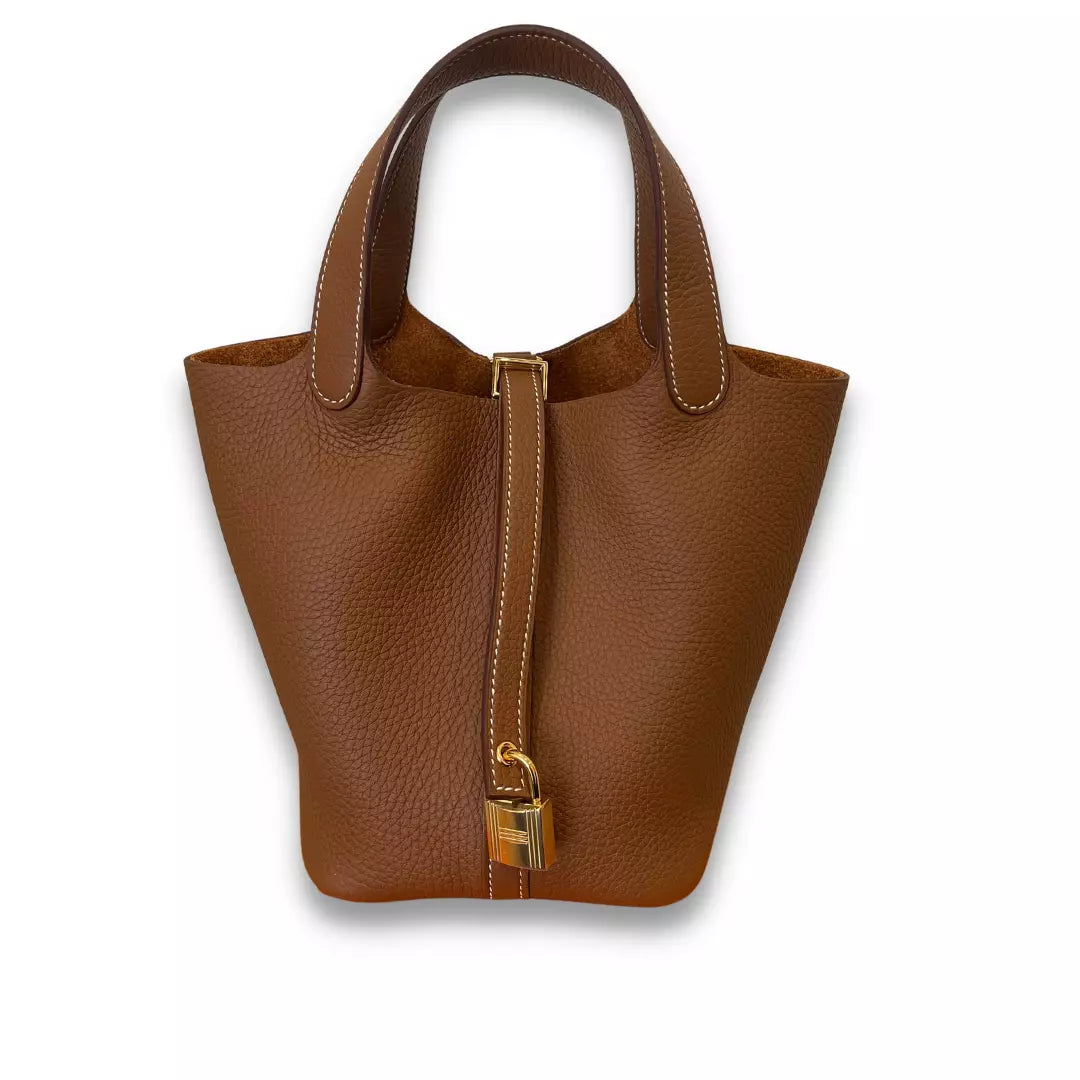 Hermès Picotine 18 Gold Clemence Bag