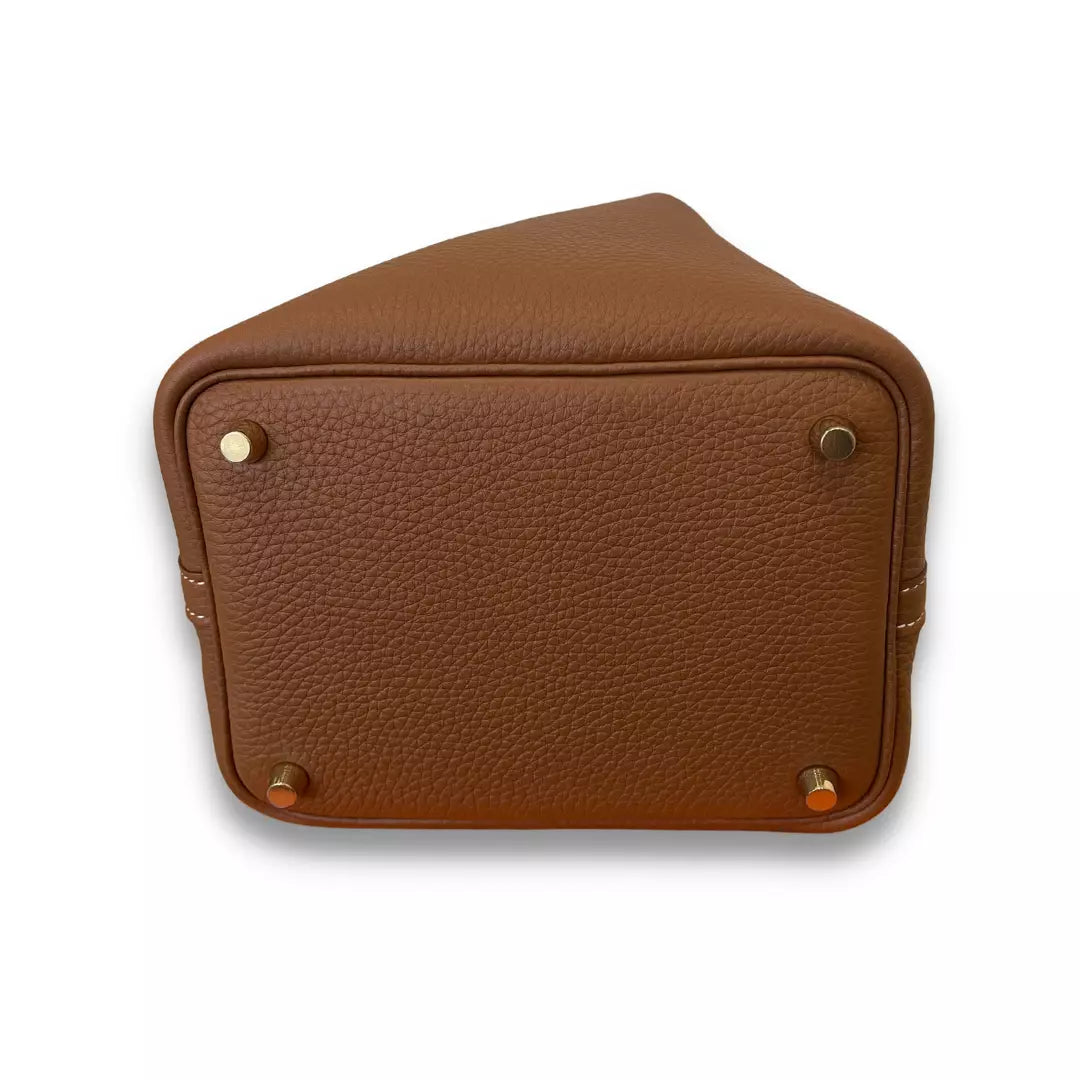 Hermès Picotine 18 Gold Clemence Bag