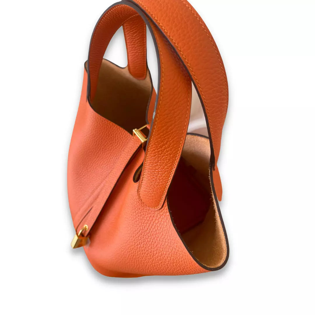 BOLSO HERMÈS PICOTINE 22 NARANJA FEU