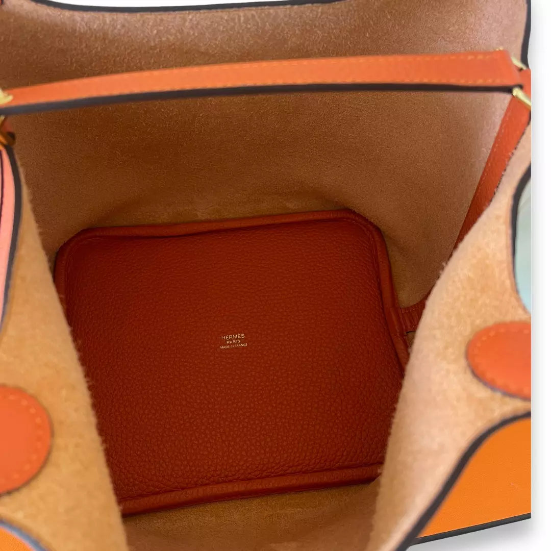 BOLSO HERMÈS PICOTINE 22 NARANJA FEU