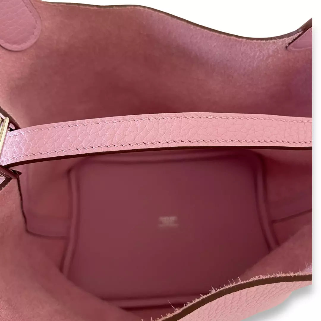 Hermès Picotine 18 Mauve Sylvestre Clemence Bag