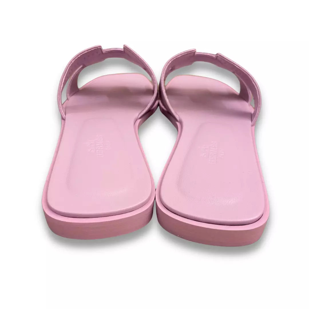 HERMÈS PINK ORAN SANDALS