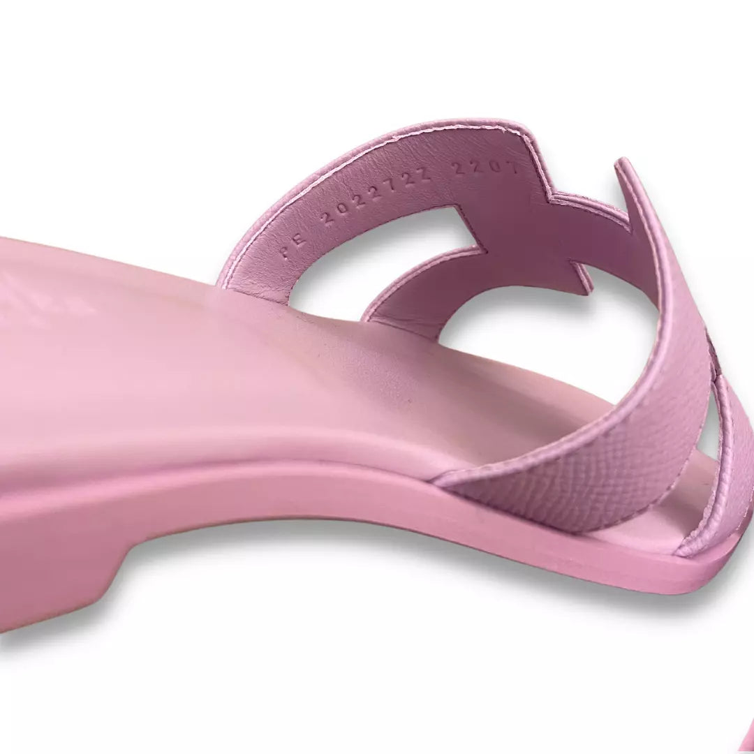 HERMÈS PINK ORAN SANDALS