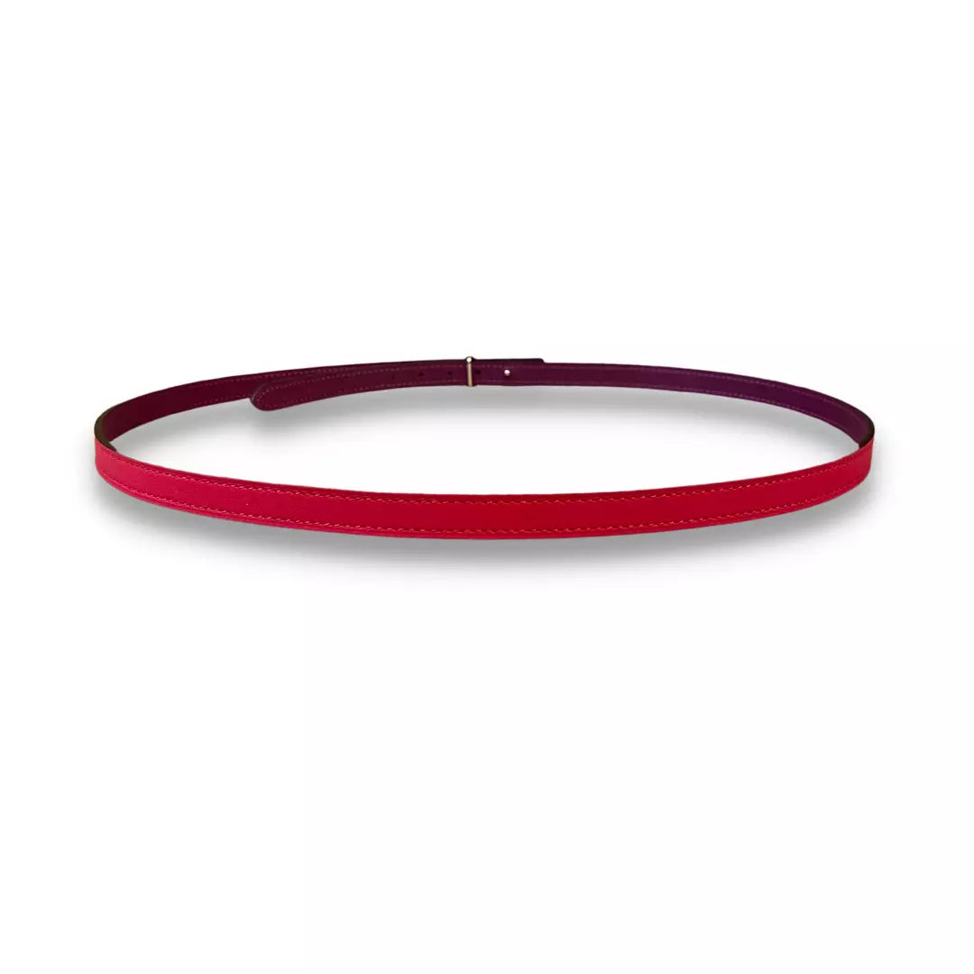 HERMÈS PINK/PURPLE BUBBLE REVERSIBLE BELT