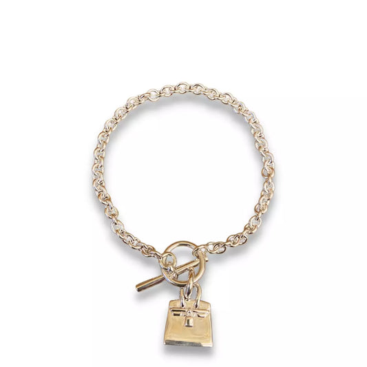 HERMÈS SILVER 925 AMULETTES BIRKIN PENDANT BRACELET