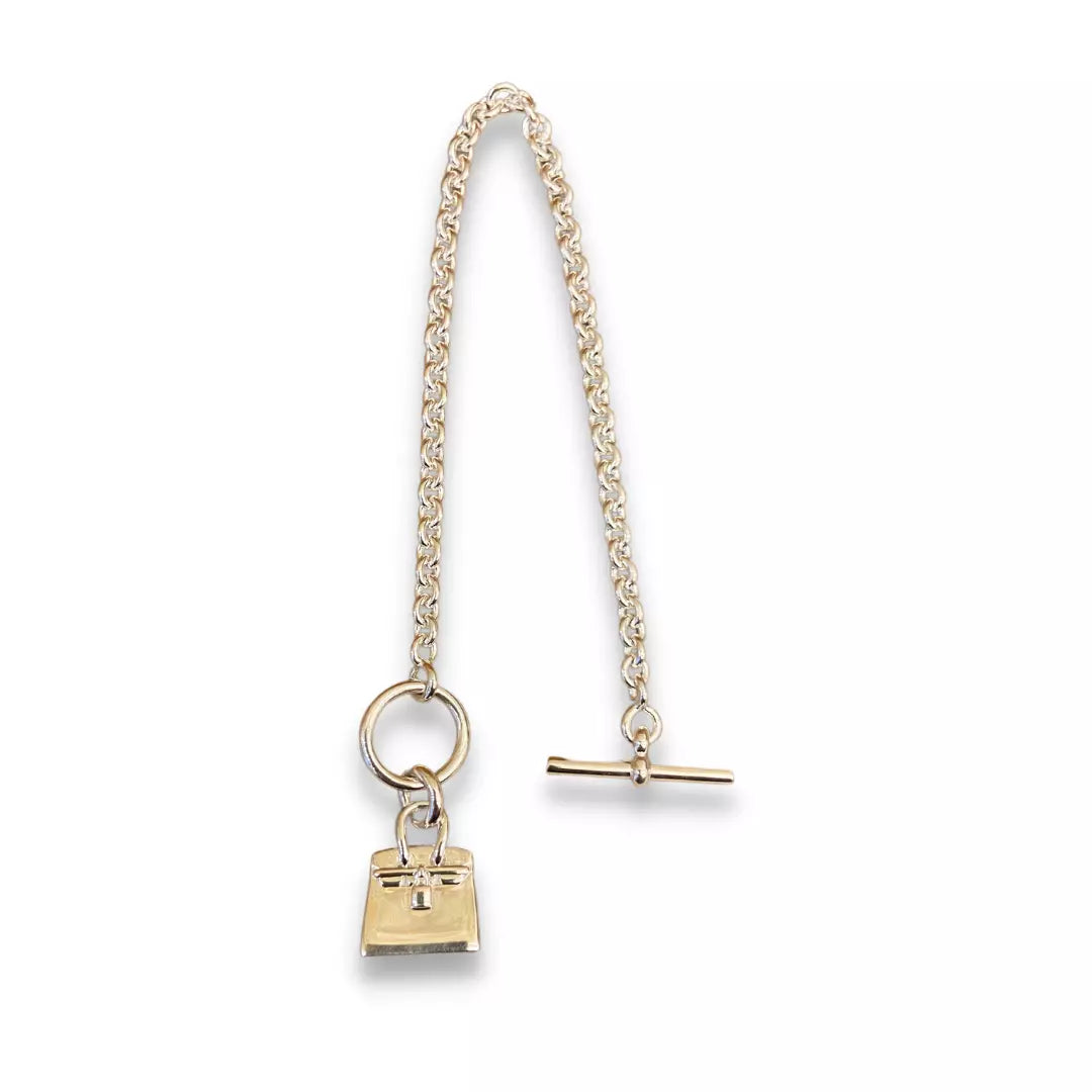 HERMÈS SILVER 925 AMULETTES BIRKIN PENDANT BRACELET