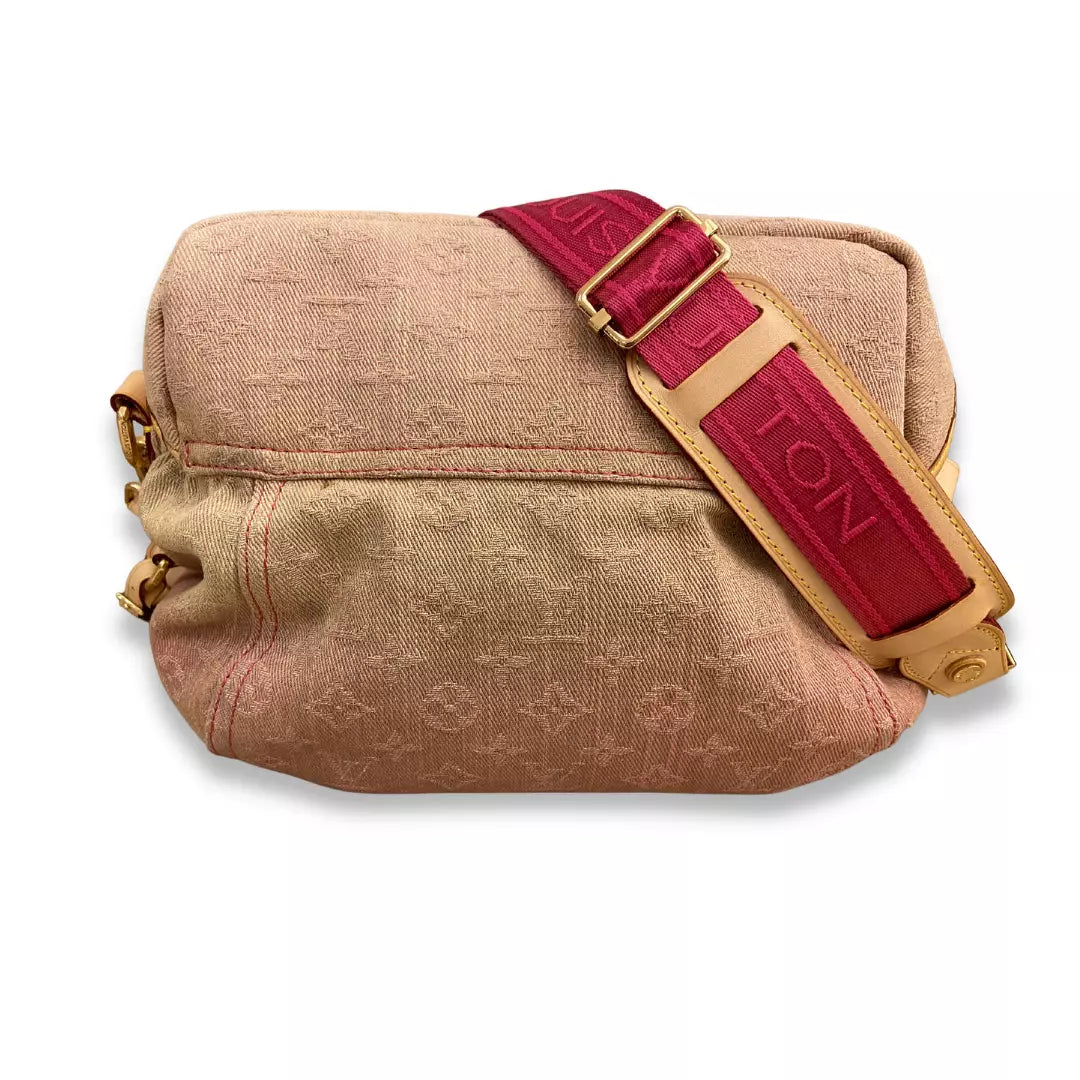 LOUIS VUITTON PINK DENIM LV MONOGRAM SUNRAY BAG