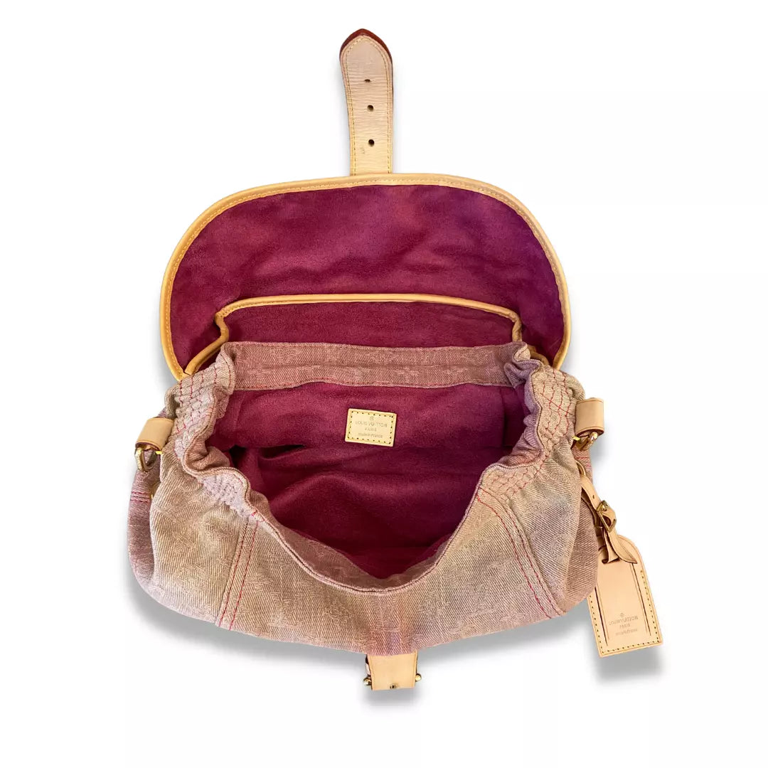 LOUIS VUITTON PINK DENIM LV MONOGRAM SUNRAY BAG