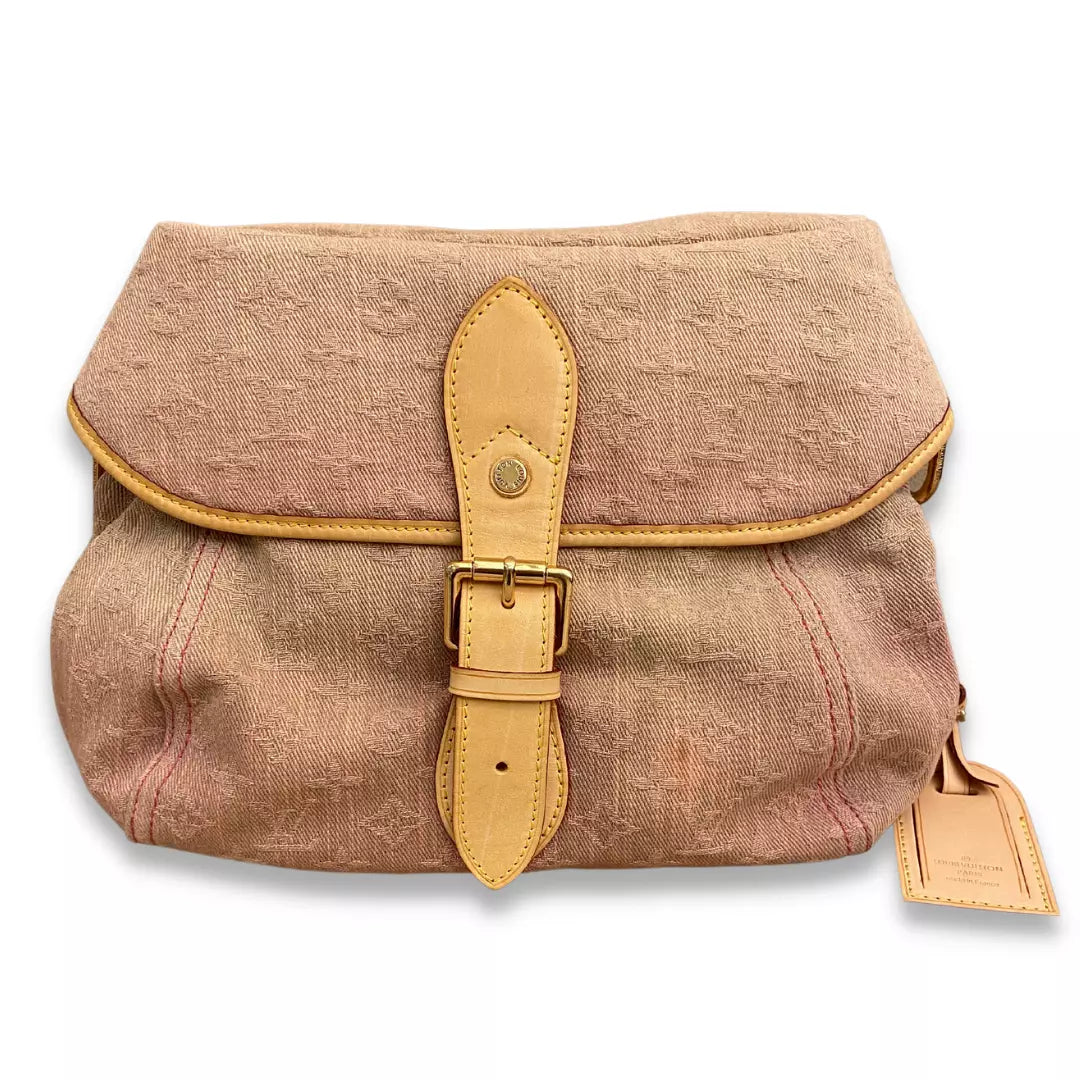 LOUIS VUITTON PINK DENIM LV MONOGRAM SUNRAY BAG