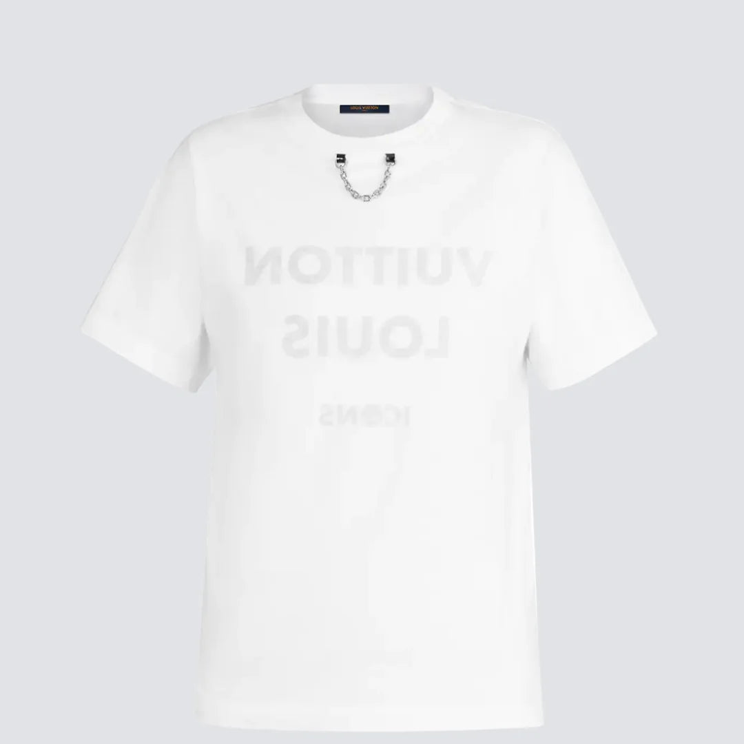 LOUIS VUITTON WHITE ICON LV T-SHIRT