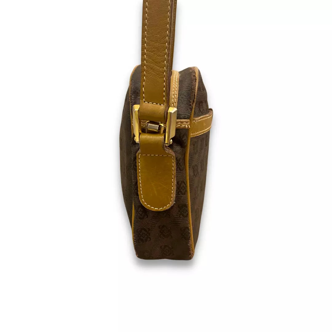 LOEWE BROWN LEATHER BANDOLIER BAG