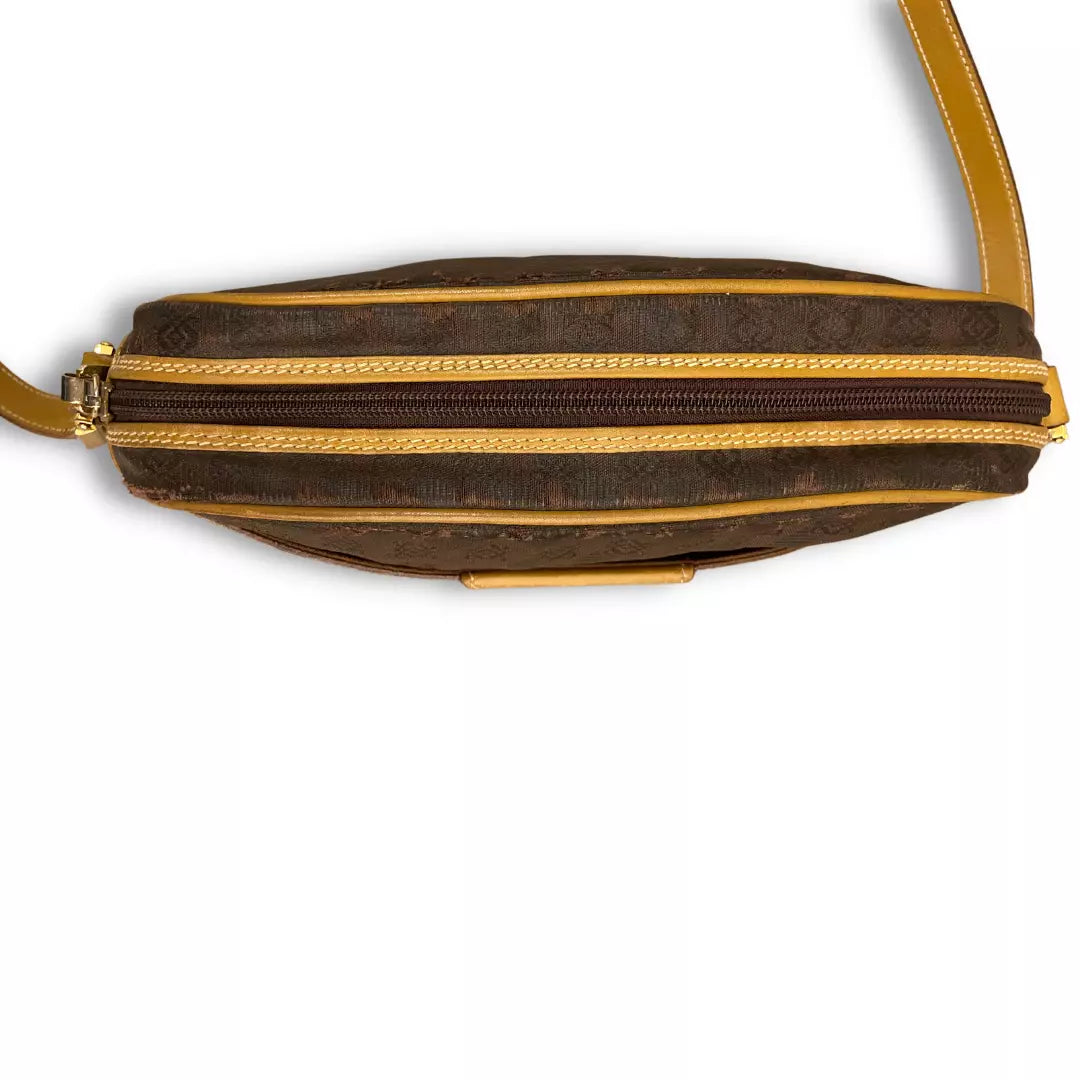 LOEWE BROWN LEATHER BANDOLIER BAG