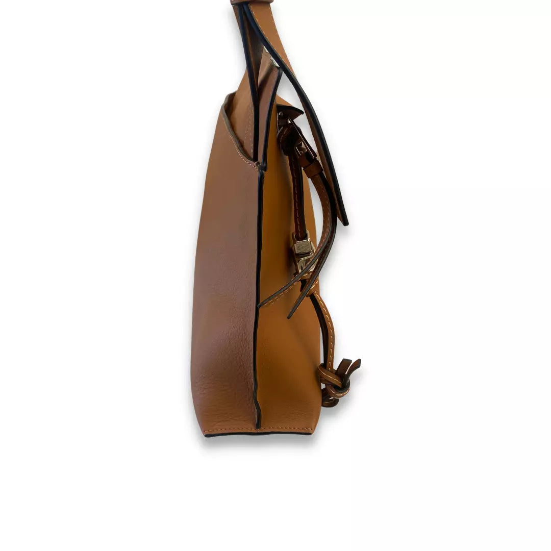 Loewe Brown Leather T Messenger Bag