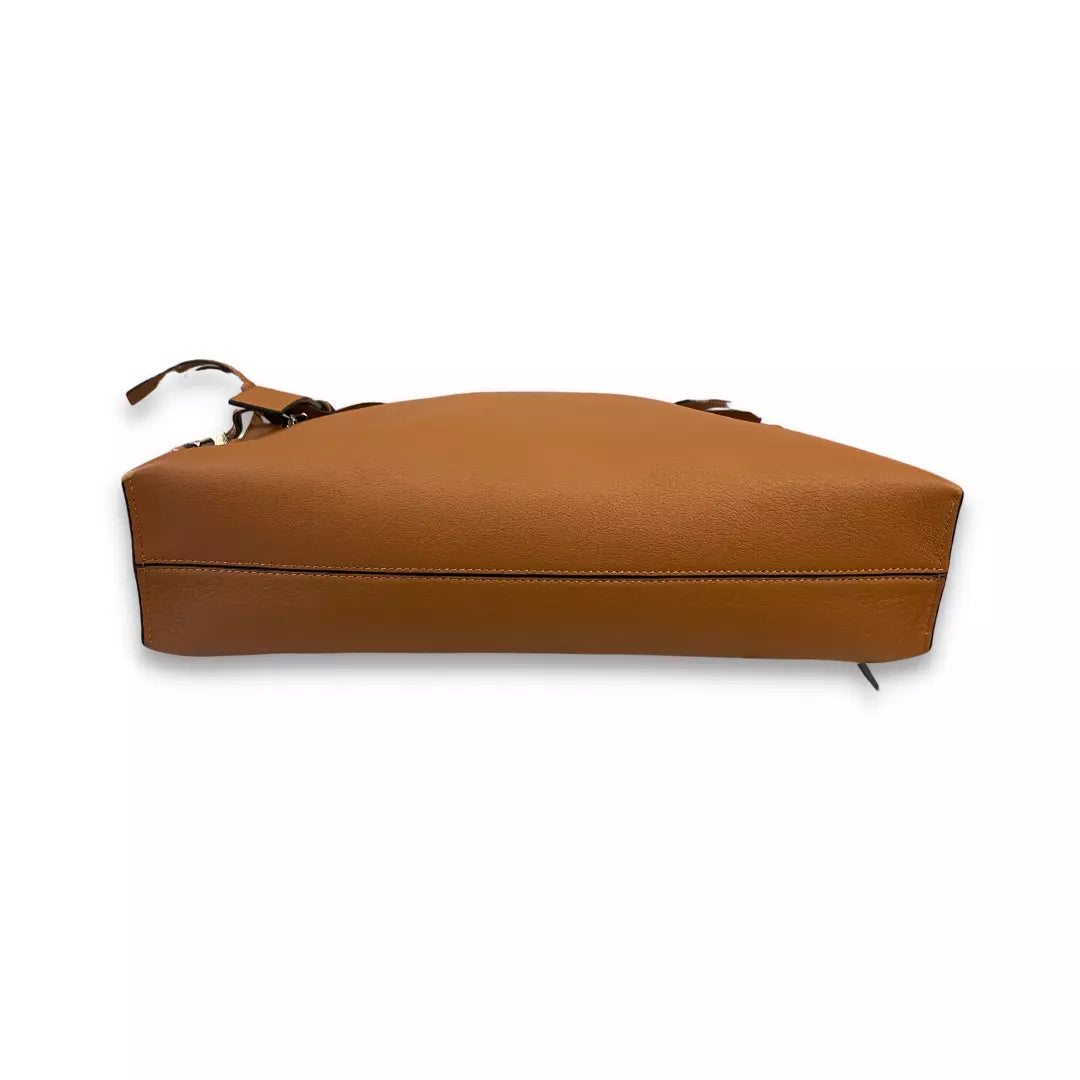 Loewe Brown Leather T Messenger Bag