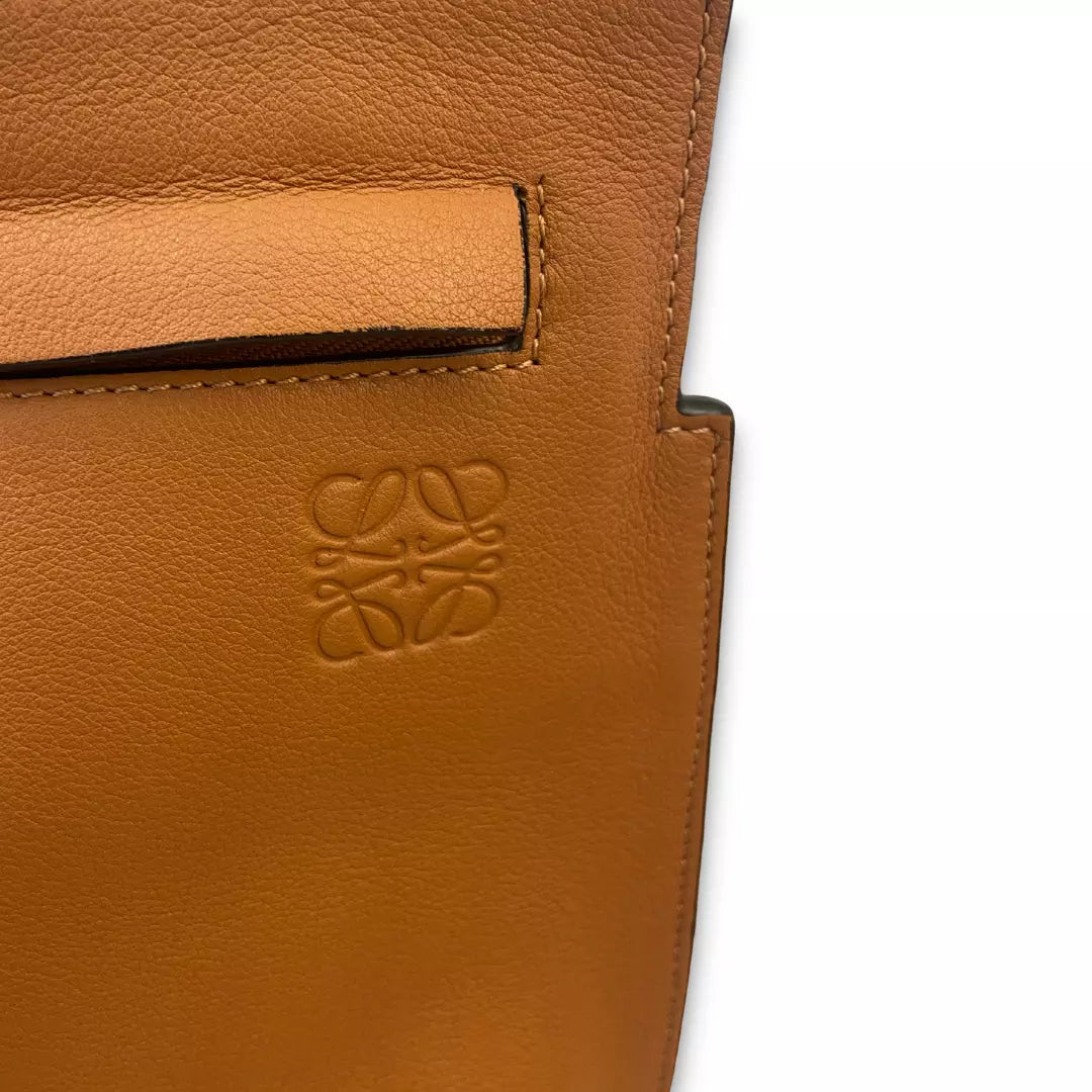 Loewe Brown Leather T Messenger Bag