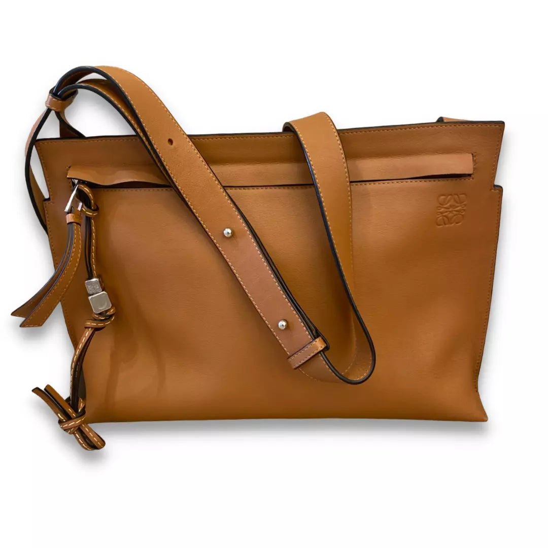 BOLSO MENSAJERO LOEWE DE PIEL MARRÓN