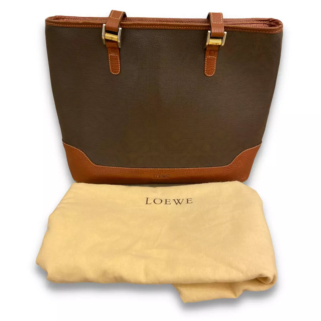 Loewe Brown Leather Tote Bag