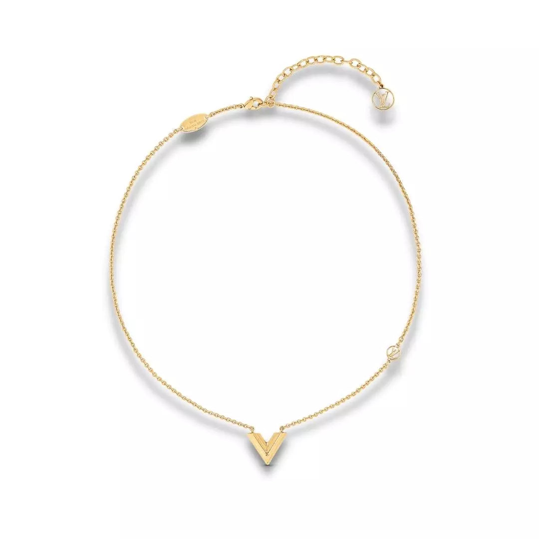 LOUIS VUITTON ESSENTIAL V NECKLACE