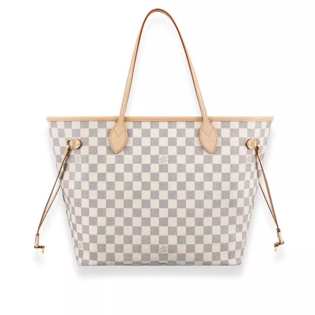 LOUIS VUITTON NEVERFULL DAMIER AZUR MM BAG