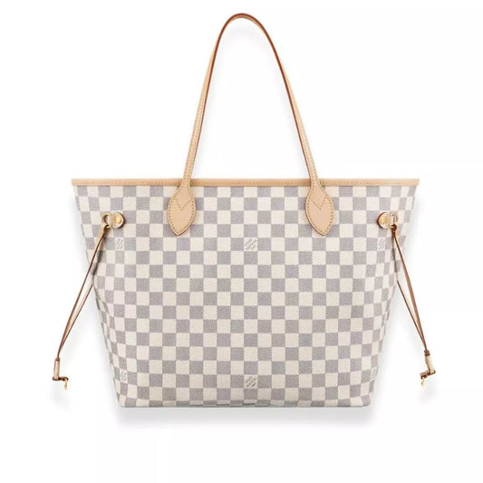 LOUIS VUITTON NEVERFULL DAMIER AZUR MM BAG