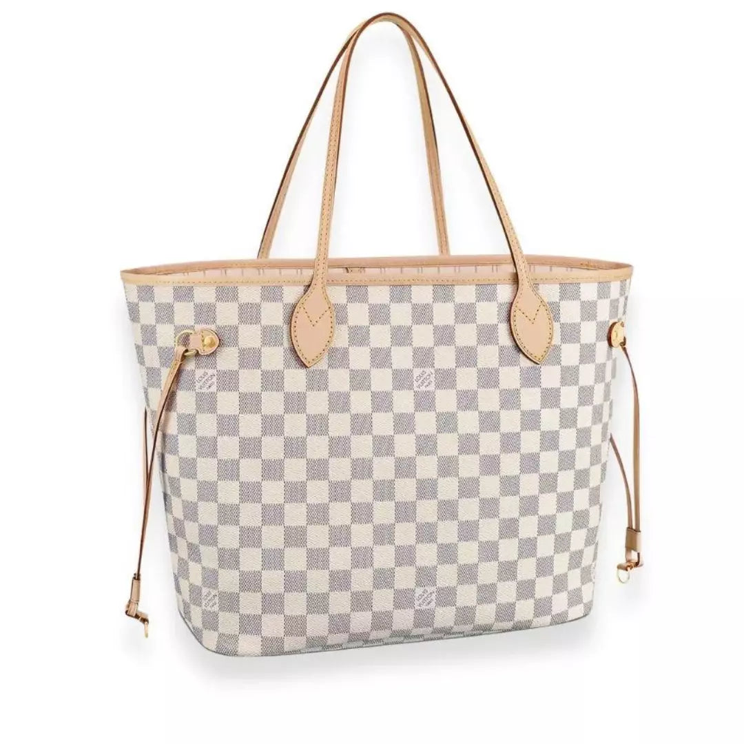 LOUIS VUITTON NEVERFULL DAMIER AZUR MM BAG