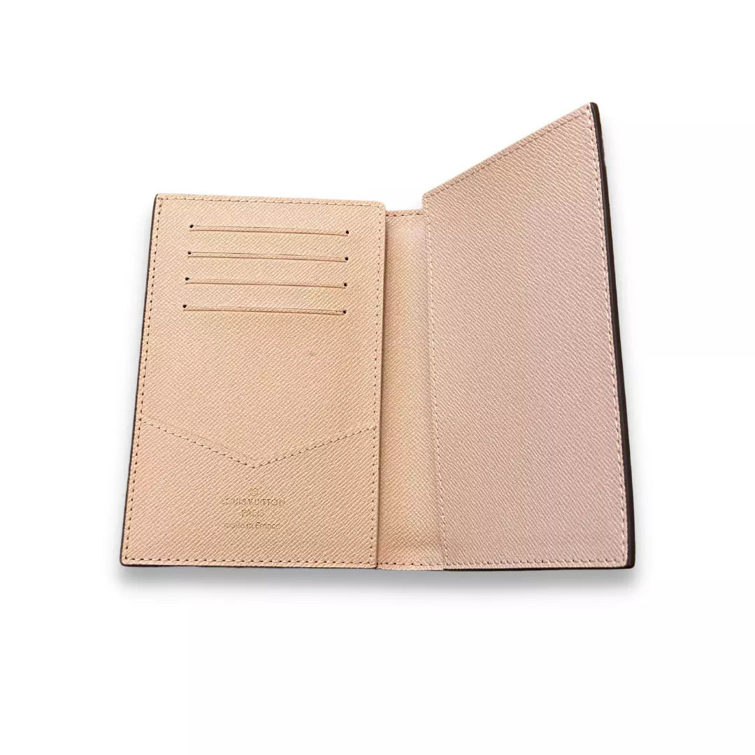LOUIS VUITTON PINK LEATHER PASSPORT COVER