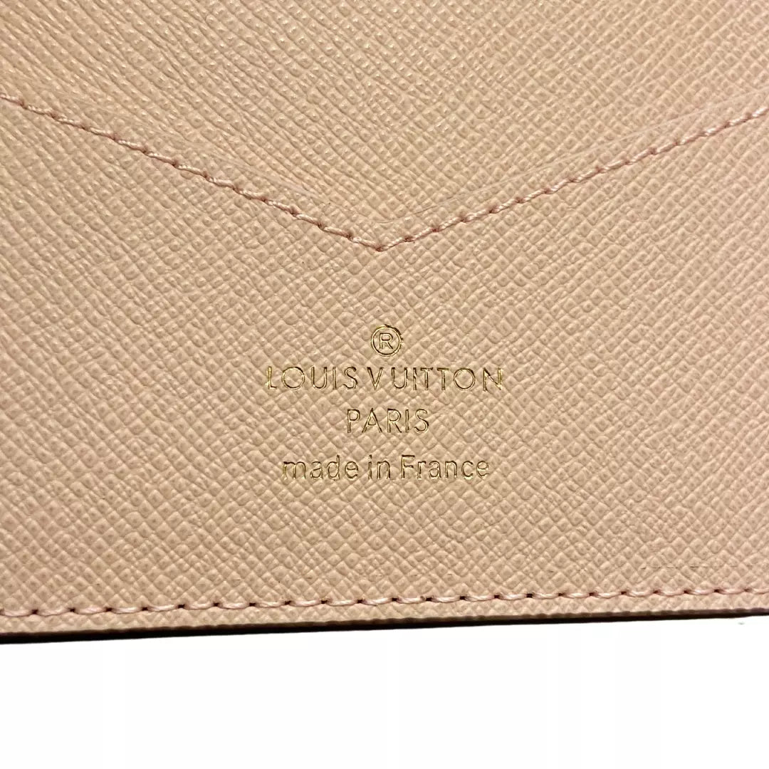LOUIS VUITTON PINK LEATHER PASSPORT COVER
