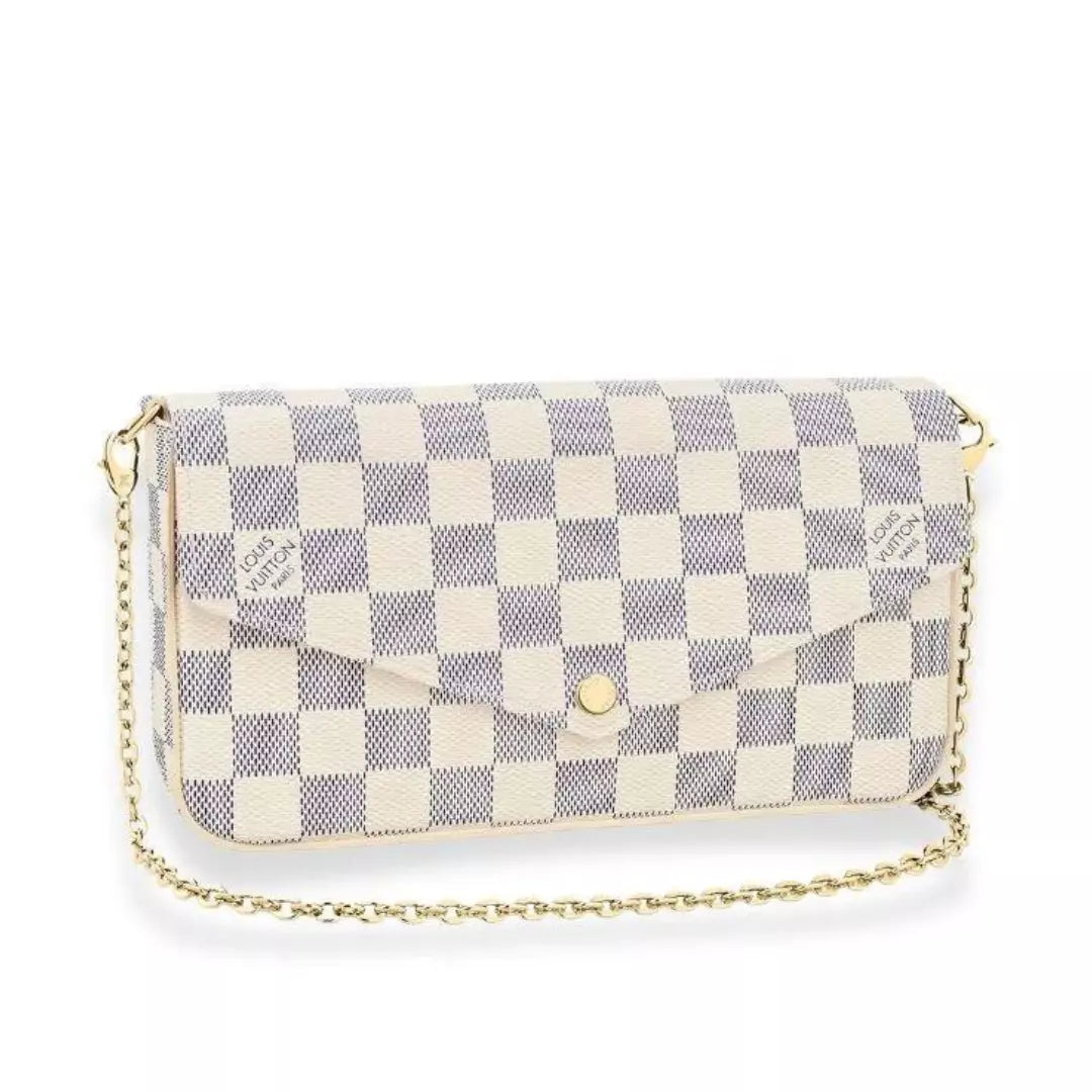 Louis vuitton white clutch sales