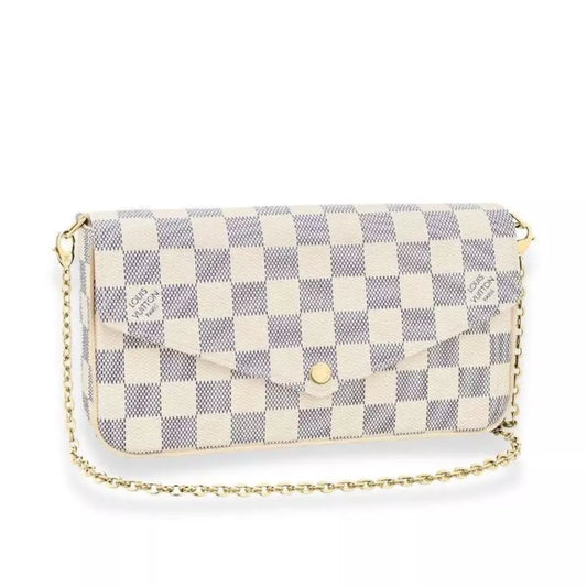LOUIS VUITTON POCHETTE FÉLICIE DAMIER AZUR BAG
