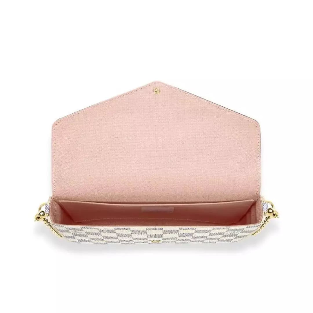 LOUIS VUITTON POCHETTE FÉLICIE DAMIER AZUR BAG