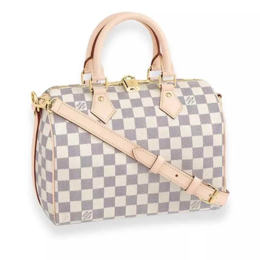Louis Vuitton Speedy 25 Bandouliere Damier Azur Bag