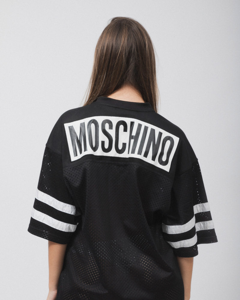 MOSCHINO BLACK DONALD DUCK DJ PRINT SHIRT