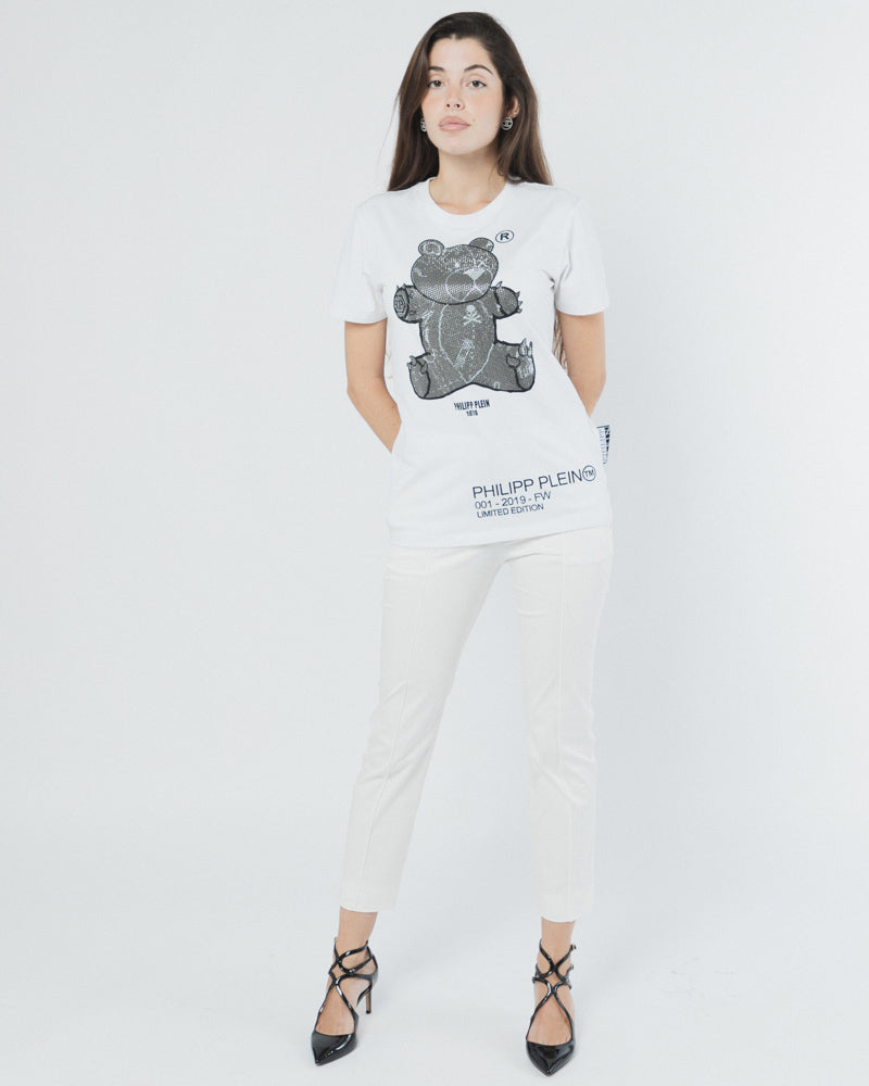 PHILIP PLEIN WHITE PLEIN PETS T-SHIRT