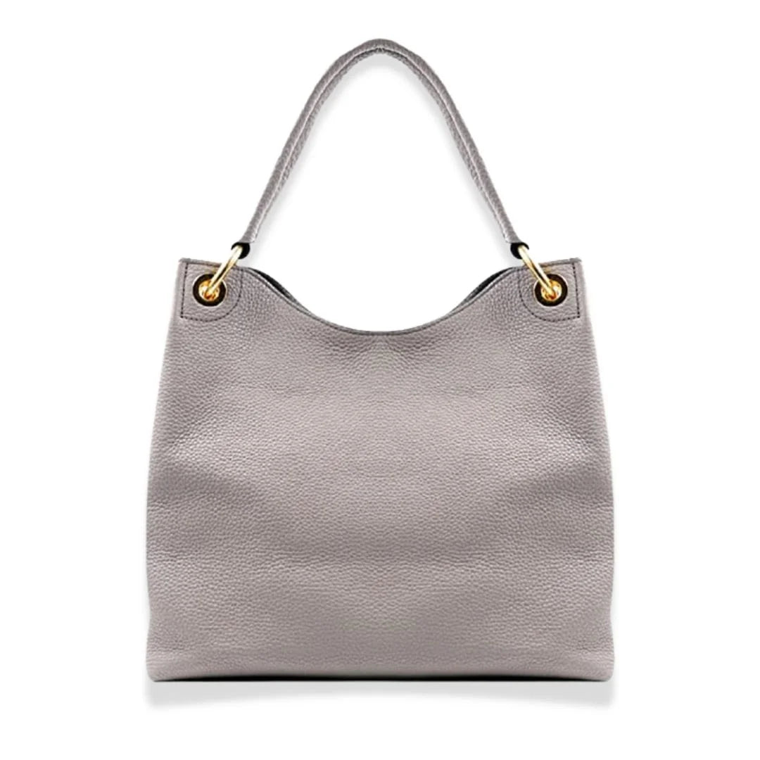 BOLSO TOTE DE PIEL VITELLO PHOENIX GRIS DE Prada