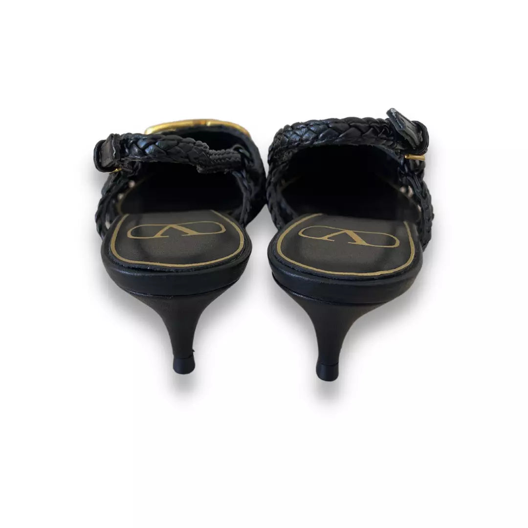 VALENTINO BLACK VLOGO SIGNATURE PUMPS