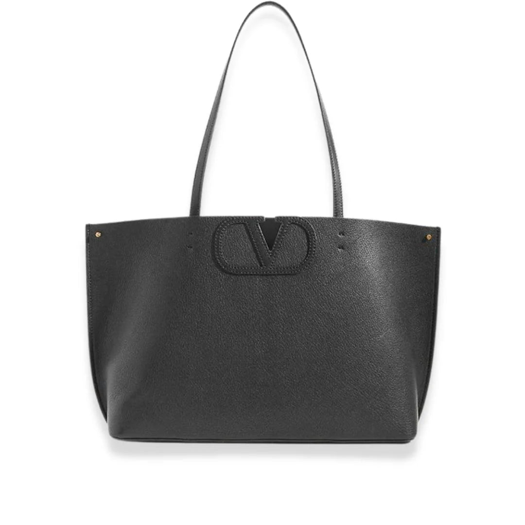 VALENTINO BLACK VLOGO FILL ME TOTE BAG