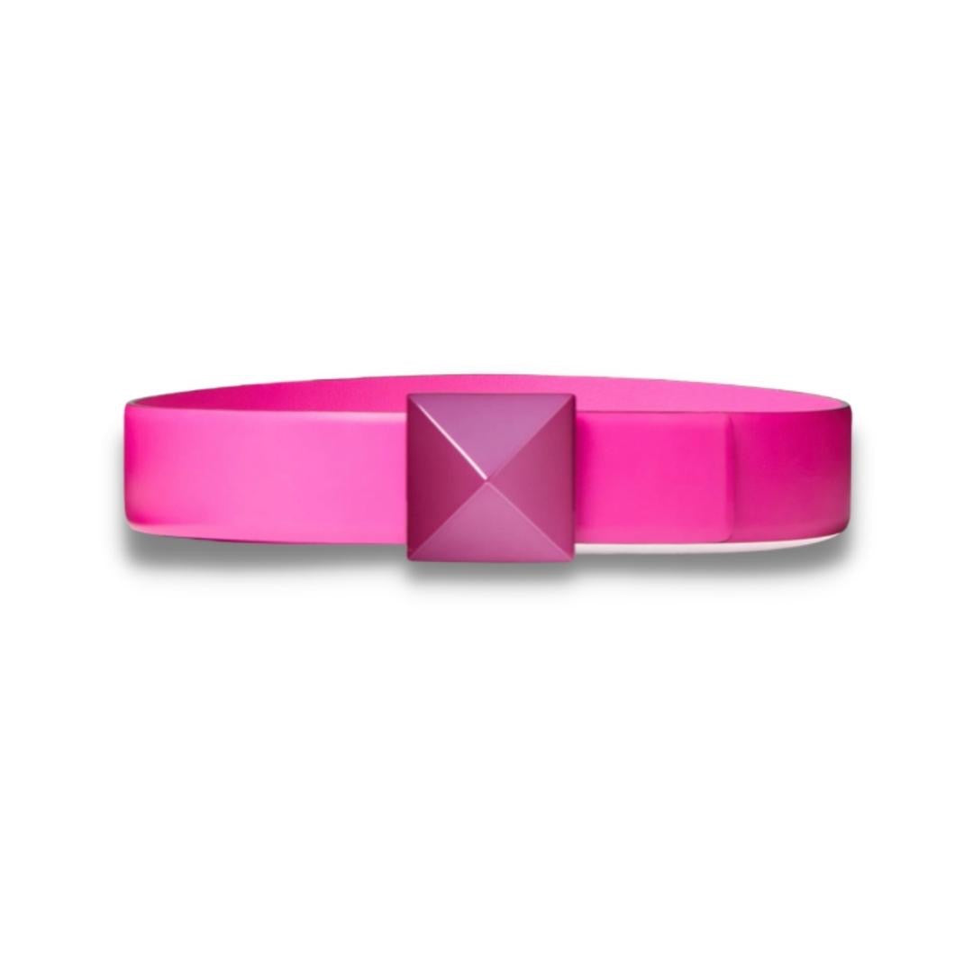 VALENTINO PINK PP ONE STUD BELT