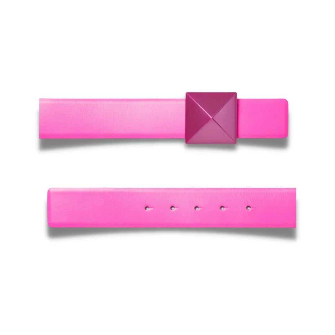 VALENTINO PINK PP ONE STUD BELT